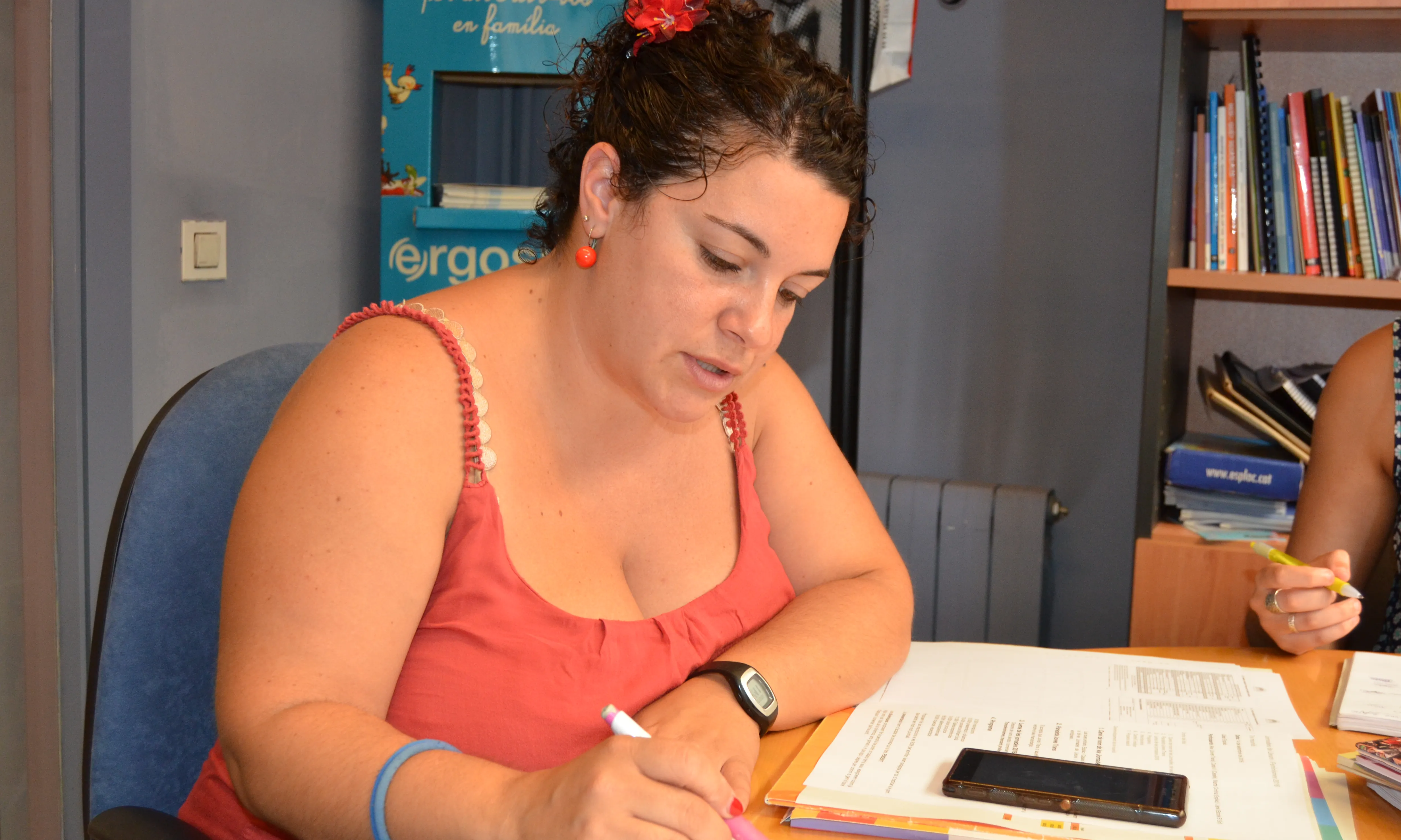 Jana Alentorn, directora pedagoga de l’Escola Lliure El Sol (autora: Marta Rius. 2016).