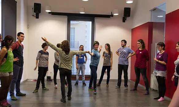 Un dels tallers d'adolescència, gènere i sexualitat de l'edició 2015 (font: ESPLAC, 2015).