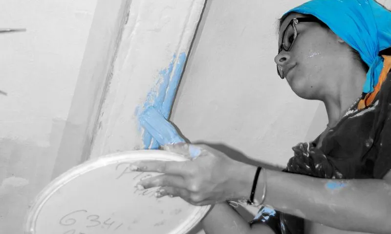 Rehabilitant un habitatge / Foto: Escoltes Catalans