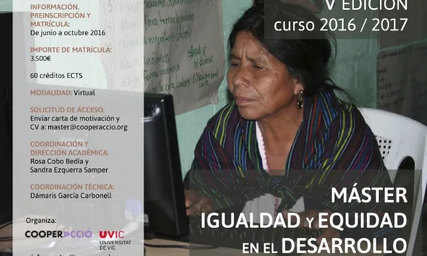 Difusió del Màster Igualtat i Equitat en el Desenvolupament 