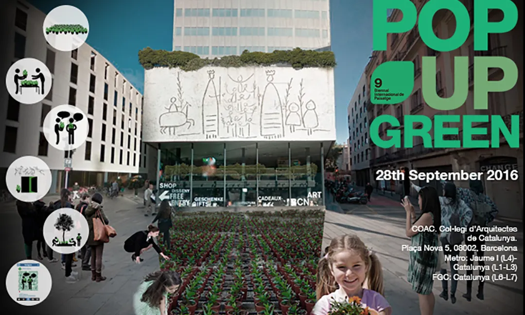 Ciutadans i ciutadanes podran regalar una planteta a la ciutat, acompanyant-la cap a l'espai que necessiti ser millorat (imatge: pop up green)