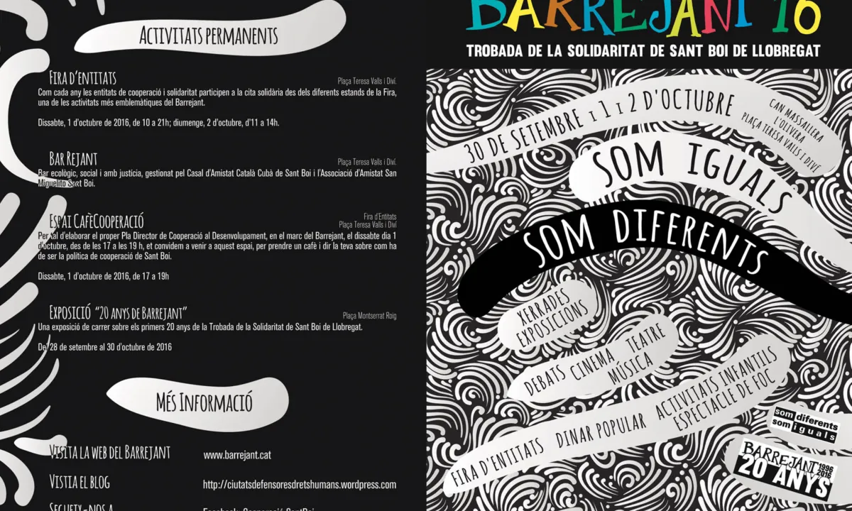Programa Barrejant 2016. Font: Barrejant