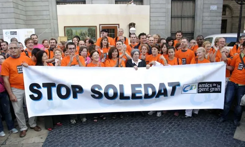 Stop Soledat, la marxa solidària d'Amics de la Gent Gran. Font: Xarxanet