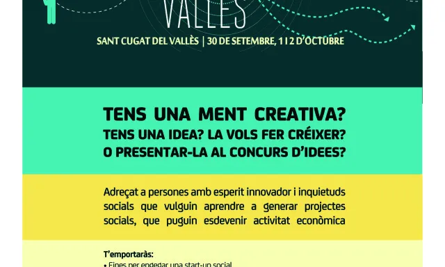 Cartell Social Weekend Vallès. Font: innovaciosocialvalles.cat