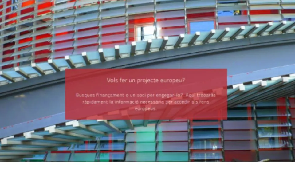 El portal AccesUE vol ser un recurs per facilitar l'apropament de les entitats a Europa (imatge: accesUE.cat)