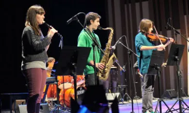 Alumnes de l'escola de música Freqüències