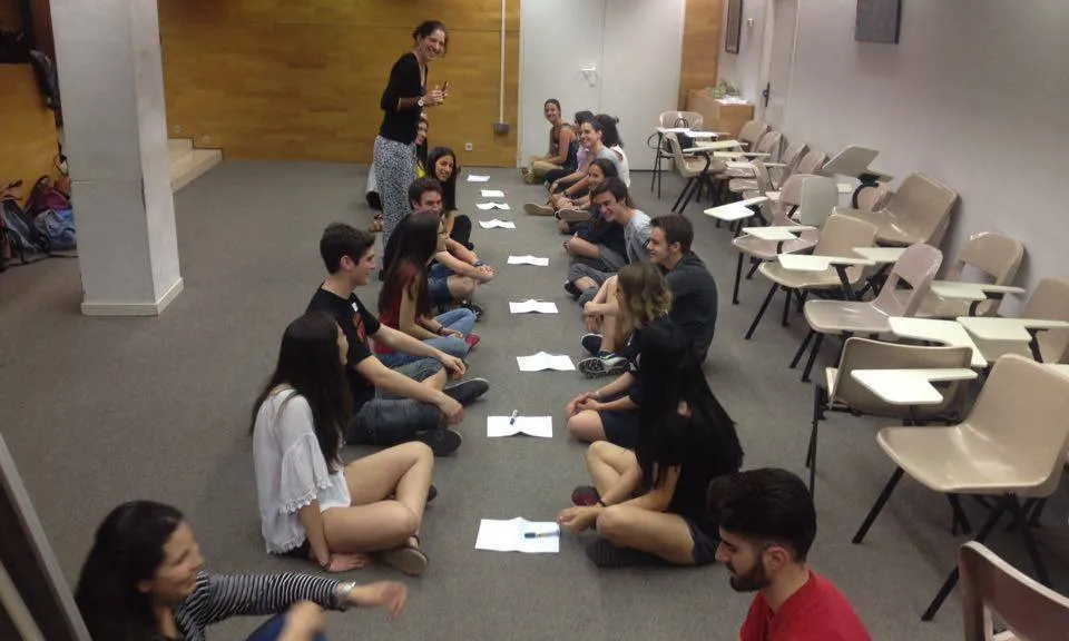 Dinàmica en una formació del voluntariat. Font: COCAT