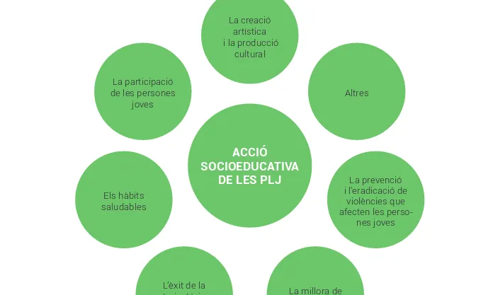 Gràfic de la guia sobre l'acció educativa de les polítiques locals de joventut