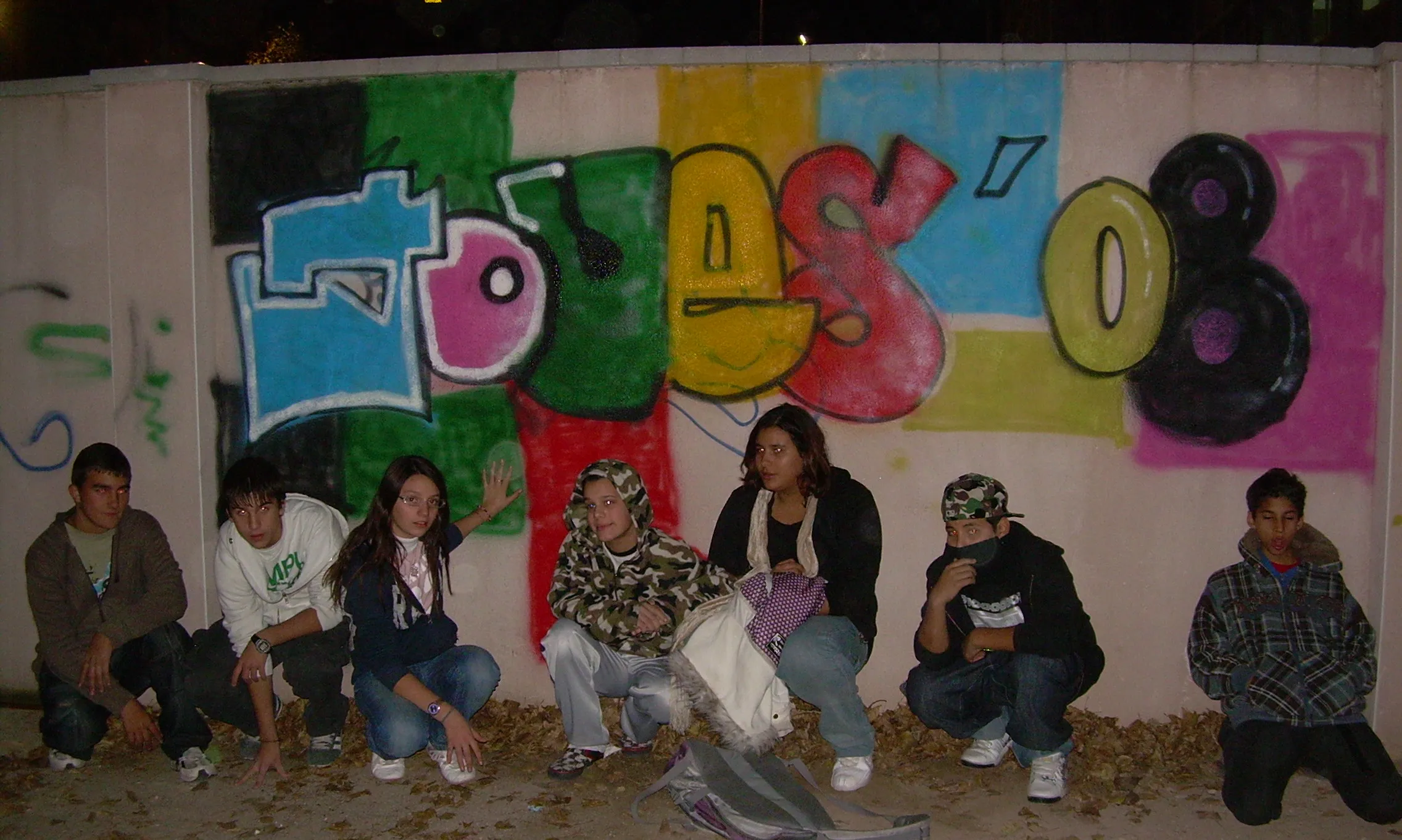 Primer tallet de grafiti.            Font: Esclat
