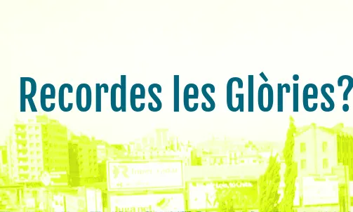 Cartell de la iniciativa "Recordes les Glòries?"