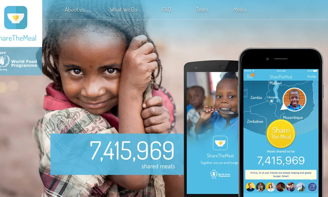 Imatge ShareTheMeal. Font: ShareTheMeal
