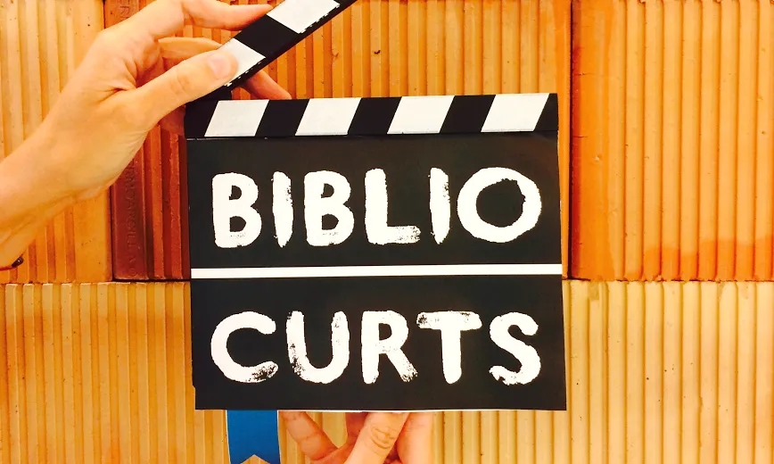 Cartell del 2 Festival de curtmetratges Bibliocurts / Font: Bibliocurts