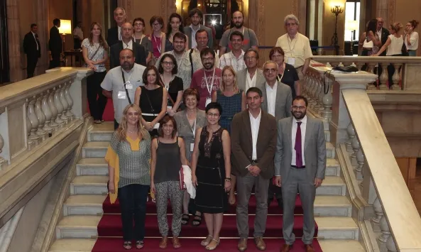 Foto després de l'aprovació de la Llei. (Font: Parlament de Catalunya)