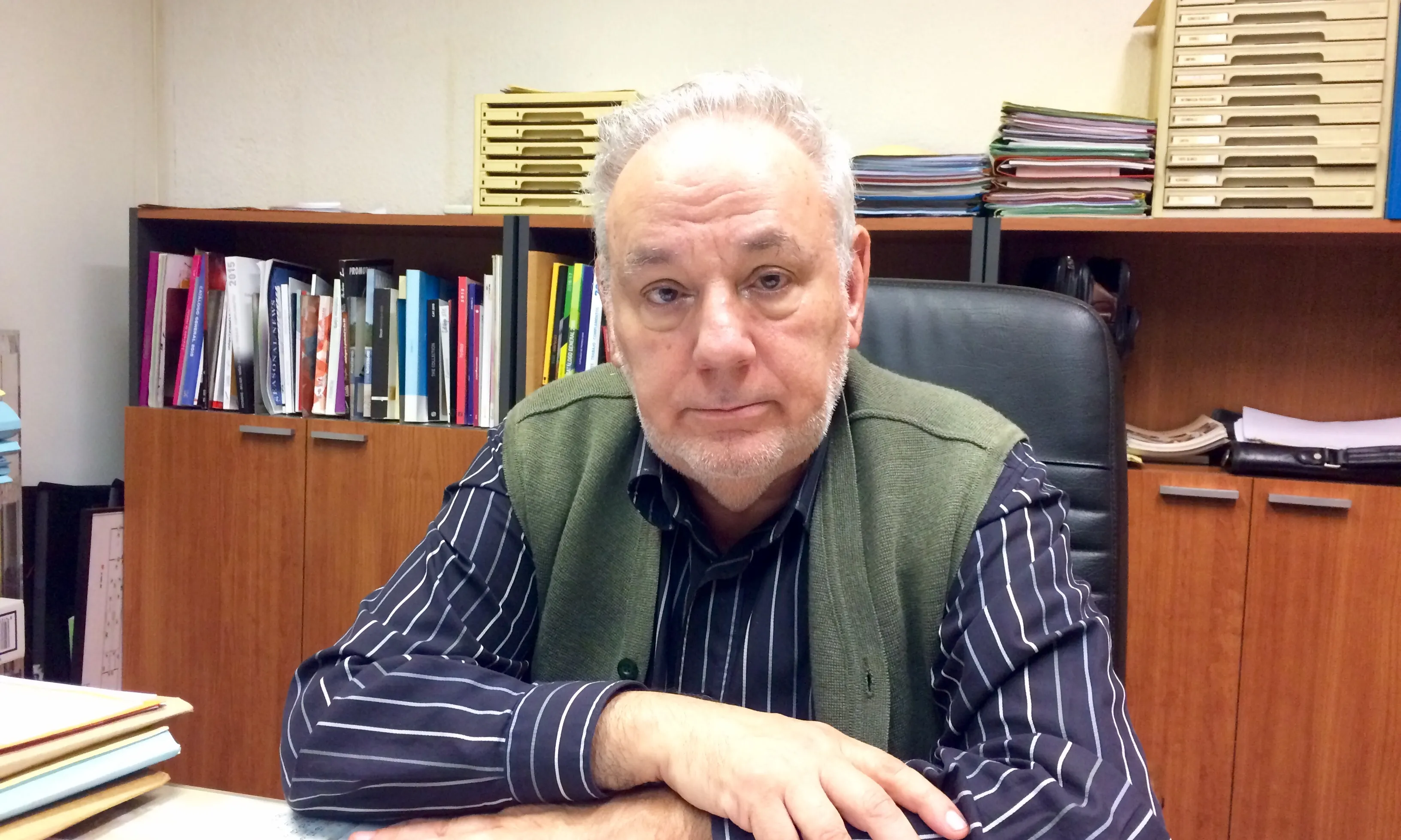 Carlos Rodríguez, coordinador del projecte solidari "Sense Sostre". Foto: Alba Pueyo.