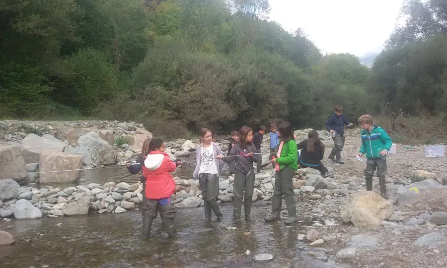 Inspecció de tardor al riu Rigart a Planoles (imatge: Associació Hàbitats), 