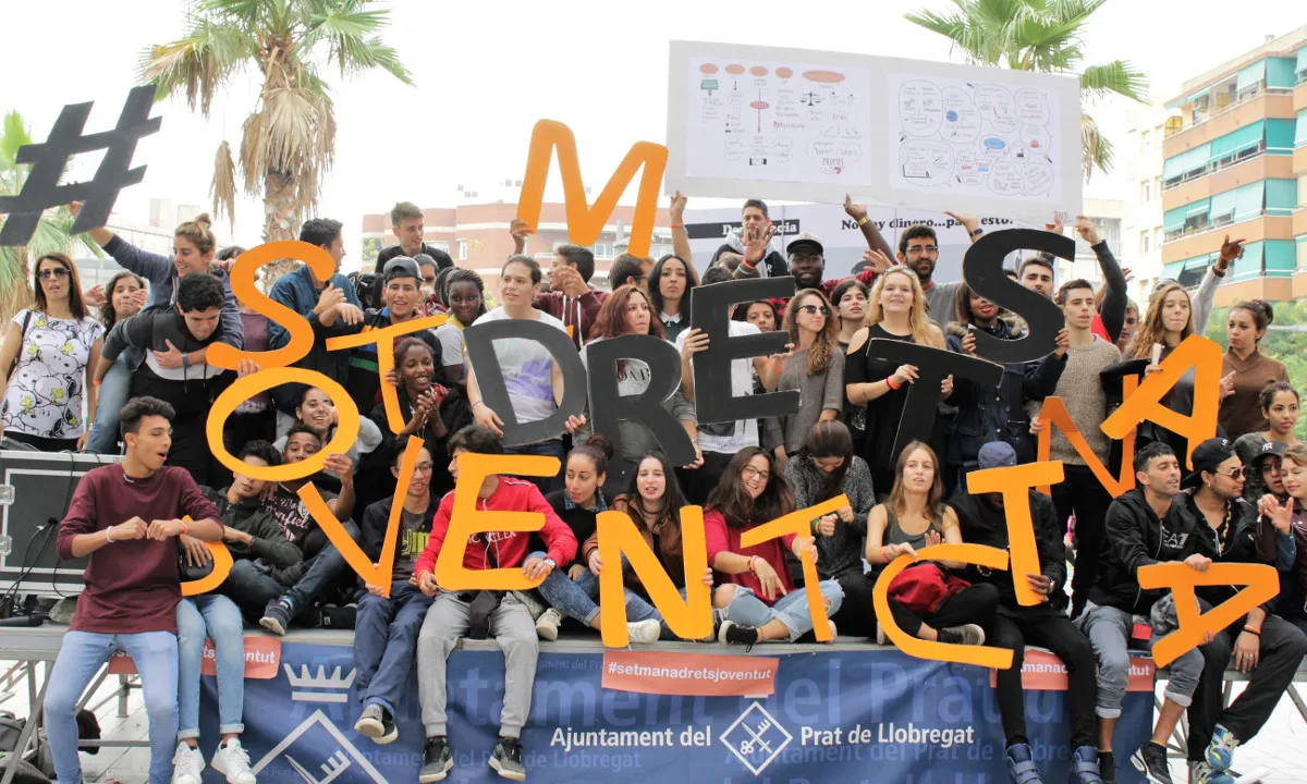 Participants a la Setmana pels Drets de la Joventut. Font: Fundesplai