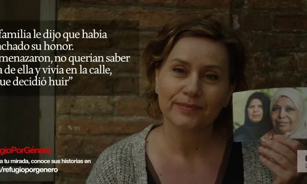 Imatge de la campanya "Refugio por género" de CEAR
