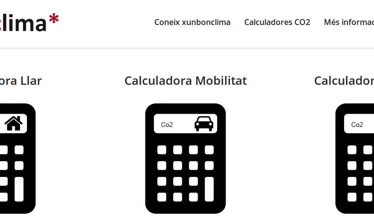 XunBonClima, una eina per calcular el teu impacte ambiental