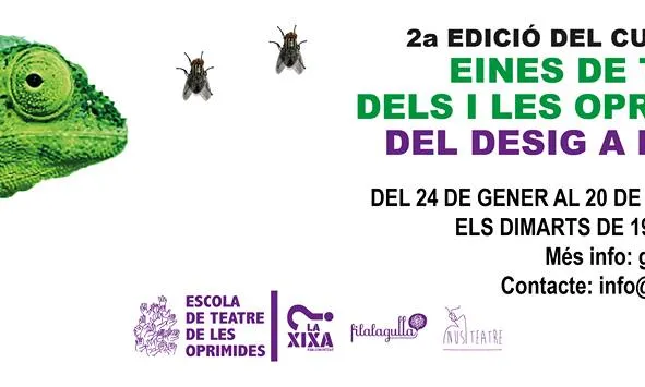 El curs de teatre començarà el 24 de gener. Font: Escola de Teatre de les Oprimides