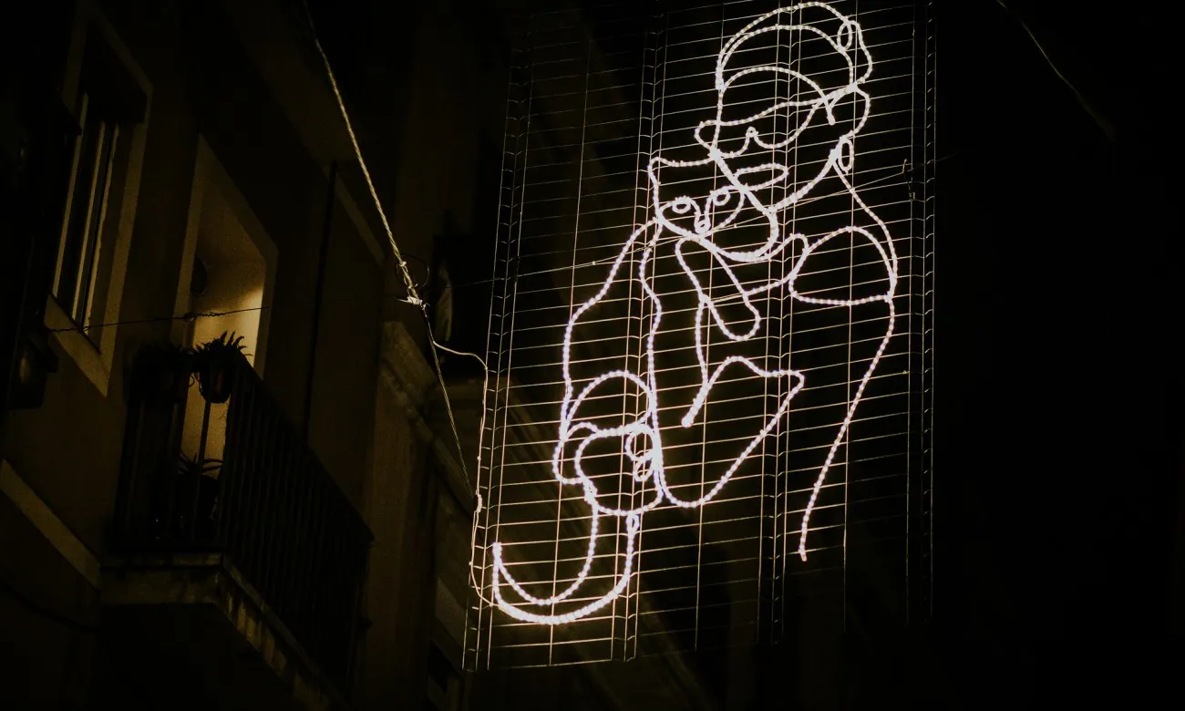 Arc lumínic del Raval. Font: #RavalKm0