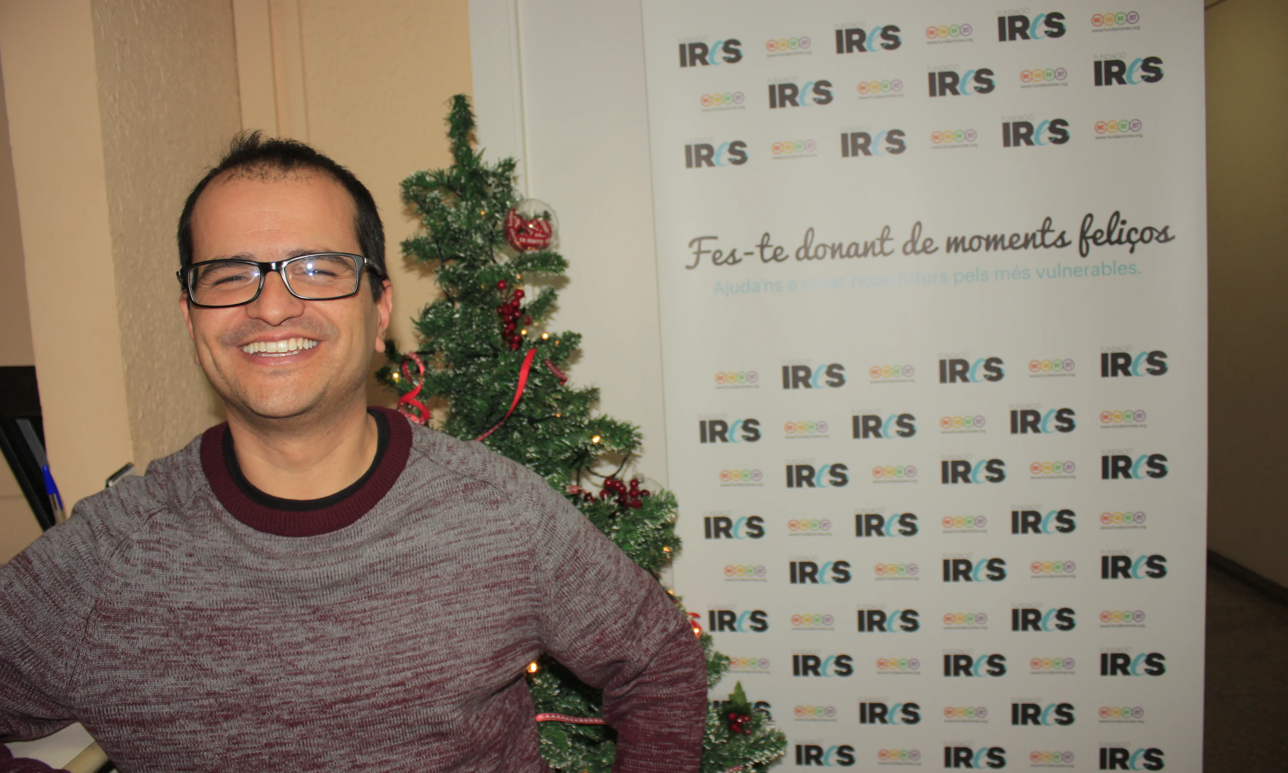 Carles Nieto, coordinador de projectes i responsable del voluntariat de l’entitat (Font: Liana Aguiar)