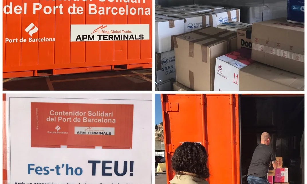 Les empreses del Port de Barcelona han col·laborant amb la Fundació IReS amb aliments i productes de neteja (Font:@fundacioires)