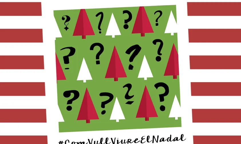 Cartell del concurs d'Instagram #ComVullViureElNadal. Font: Espai Jove La Fontana