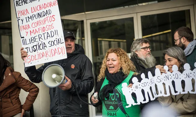 Protesta pel #desnonamentclot / Font: eldiario.es