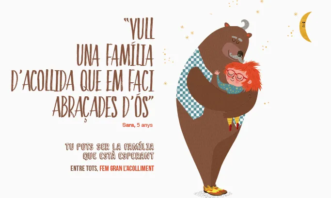 L'acollida d'infants no és un pas previ a l'adopció, sinó que té com a objectiu que l'infant pugui tornar amb la família d'origen. Foto: Departament de Treball, Afers Socials i Famílies. 