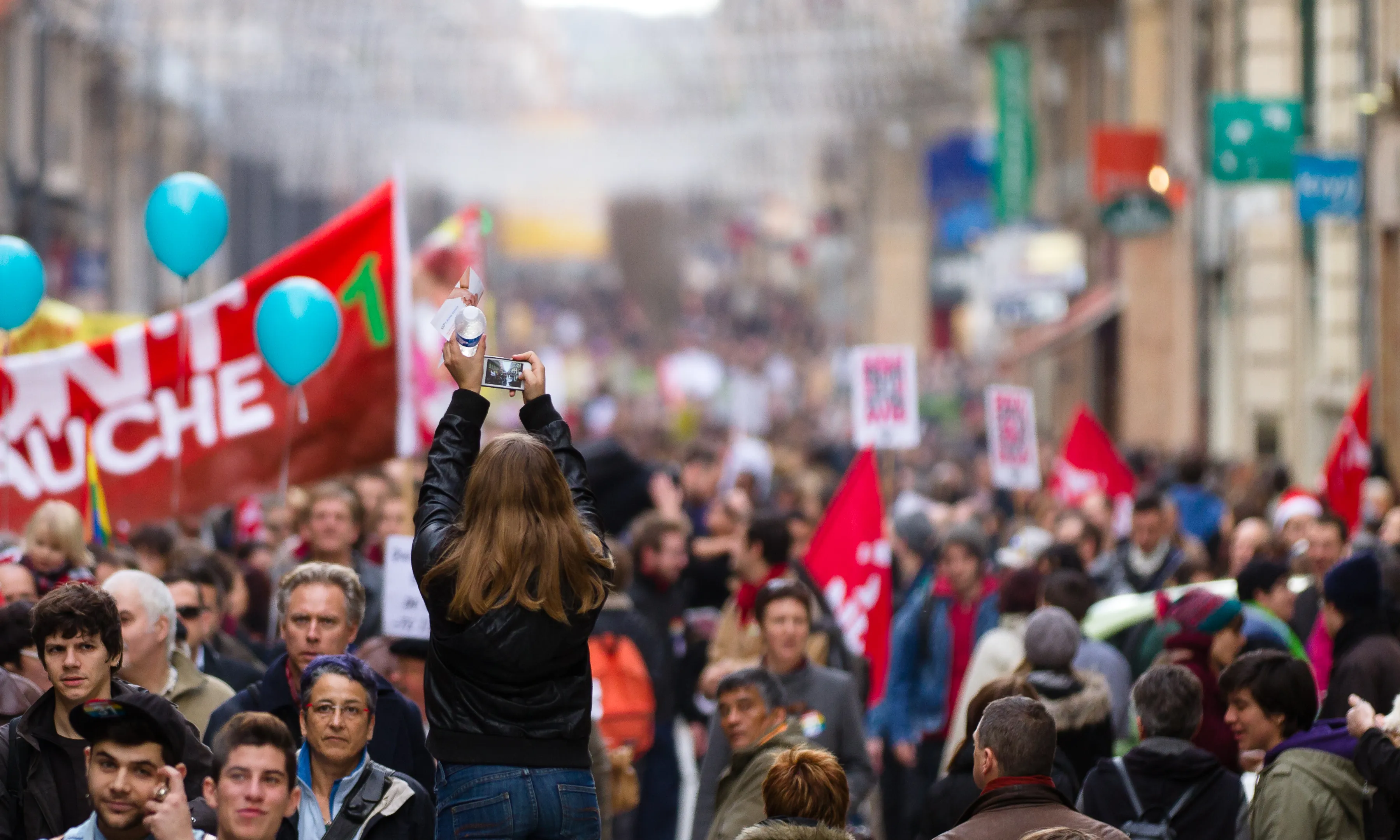 Manifestació. Font: Wikimedia