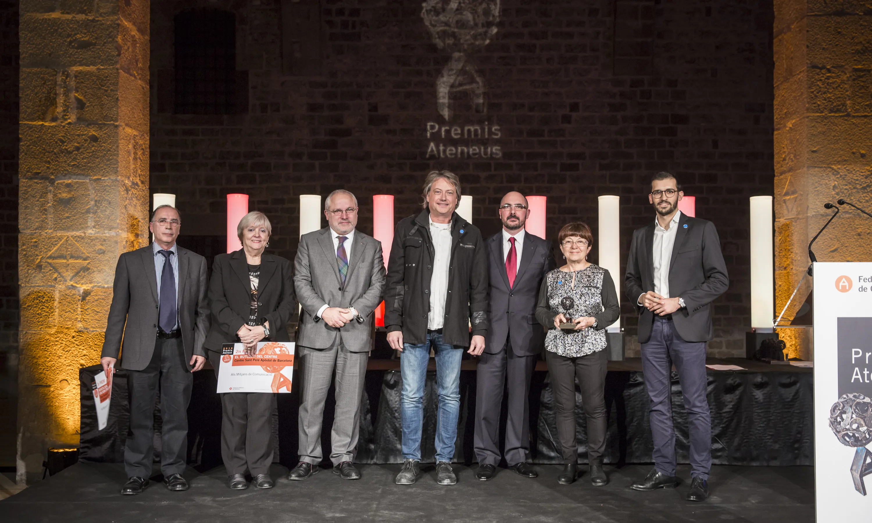 Entitats premiades als Mitjans de Comunicació (foto: Toni Galitó)
