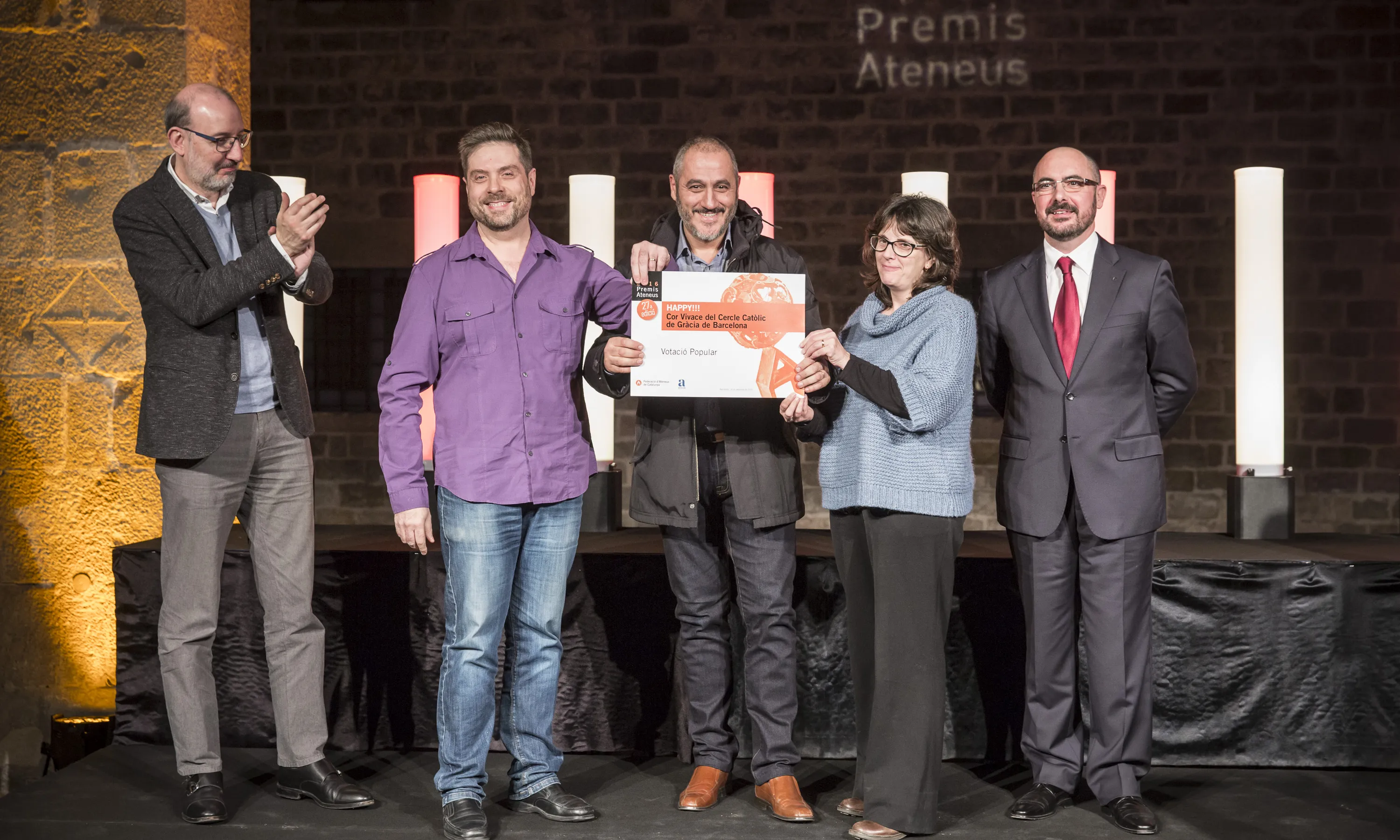 Entitats premiades a la Votació Popular (foto: Toni Galitó)
