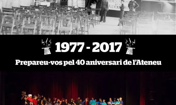 L'Ateneu 9 Barris celebra el seu 40è aniversari. Font: Pàgina de Facebook de l'Ateneu 9 Barris