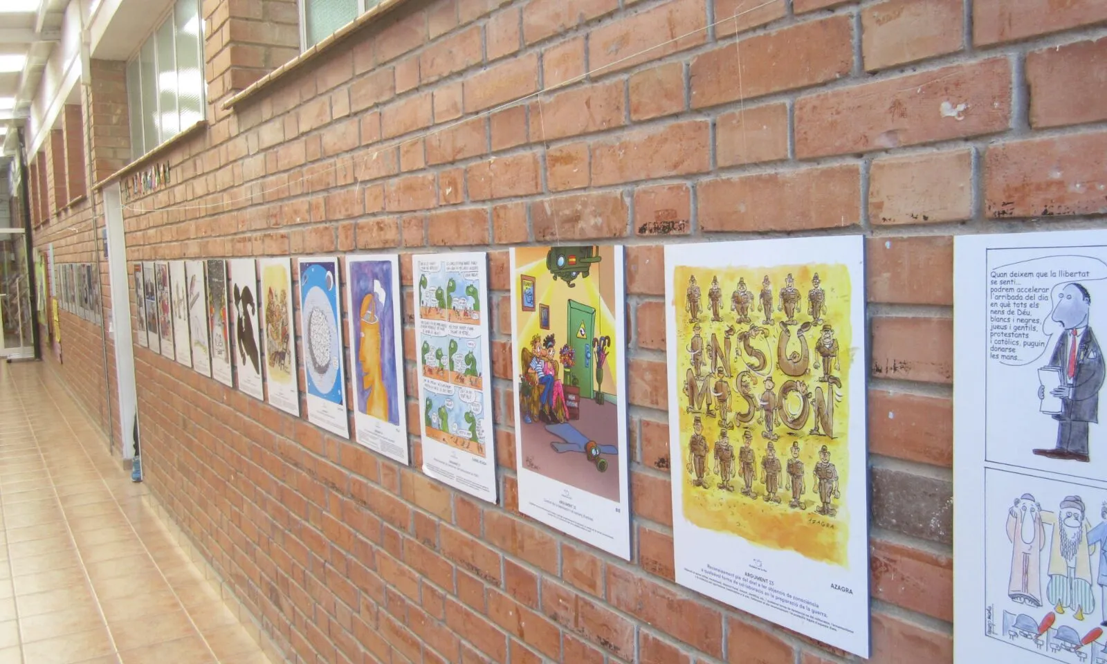 Es pot visitar l'exposició “25 arguments per la pau” fins el 6 de febrer - Foto: Coordinadora d’ONGD i aMS de Lleida