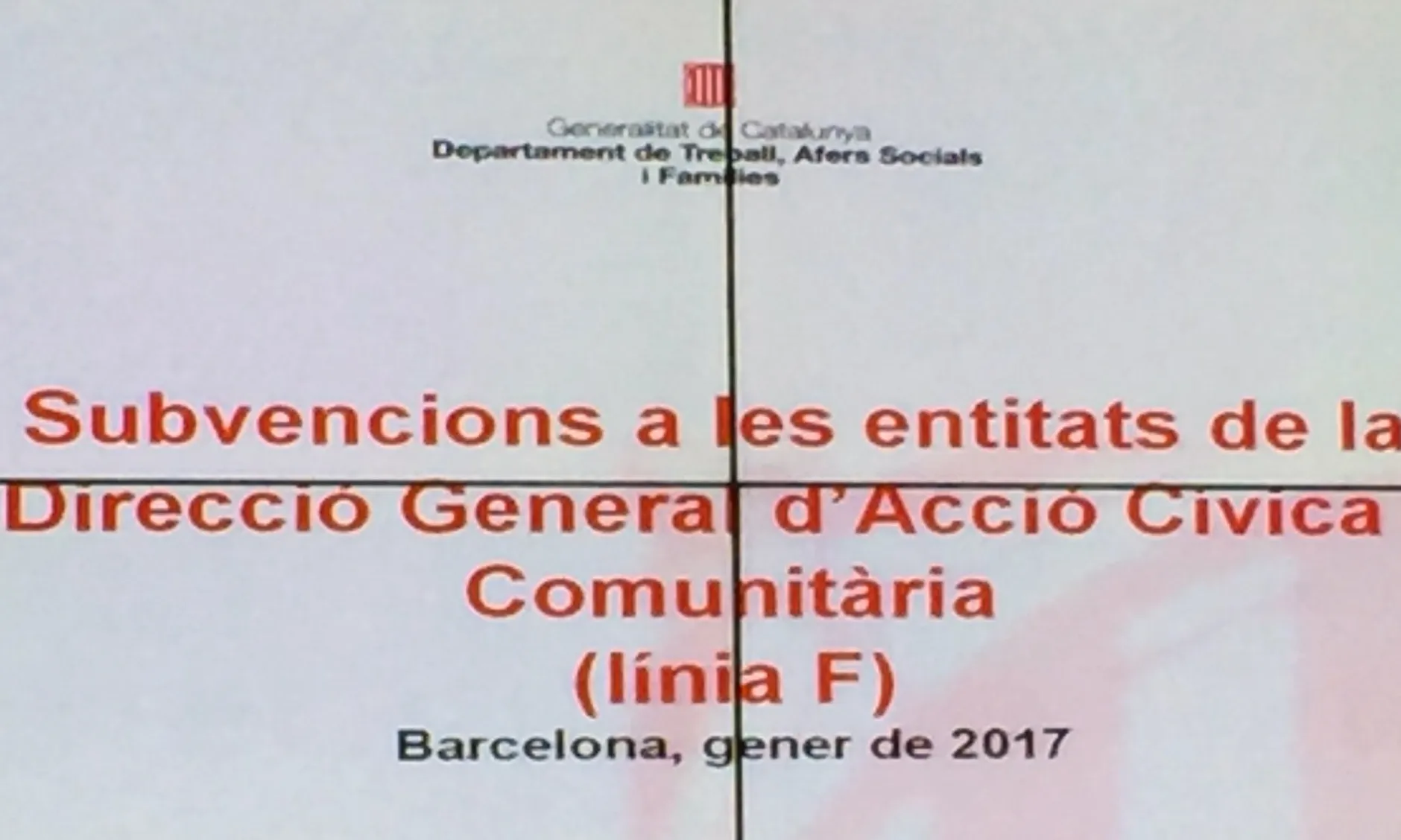 S’han exposat els 6 tipus d’accions pels quals les entitats podran sol·licitar ajudes - Foto: Joan Rosinach