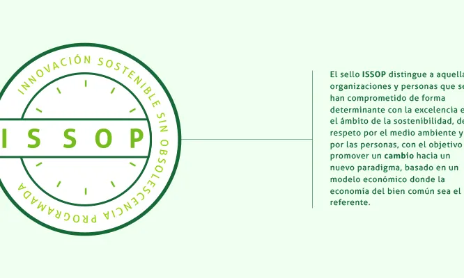 Segell ISSOP. Font: Plana web de Feniss