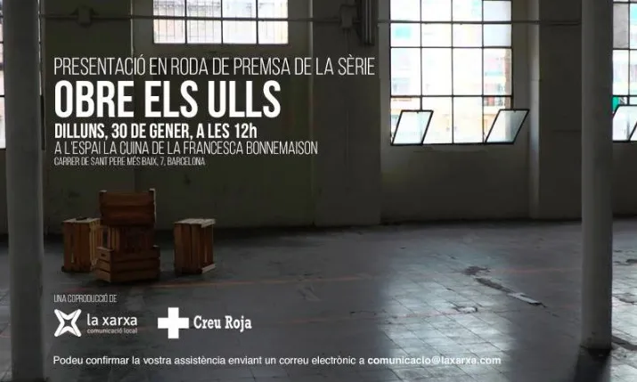 Cartell de la campanya #ObreElsUlls. Font: Creu Roja