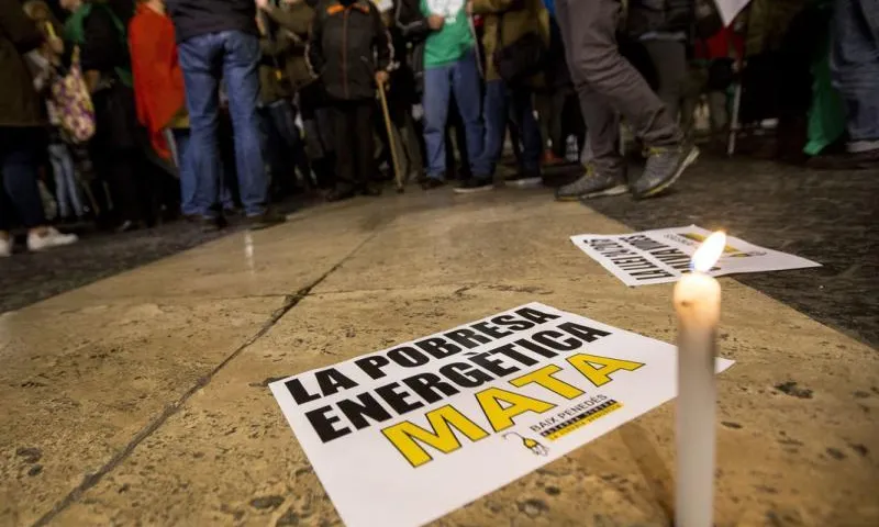Imatge de protesta / Font: Aliança per la Pobresa Energètica
