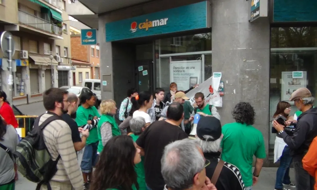 Celestino Sánchez també participa activament a la PAH de Barberà del Vallès. Font: PAH