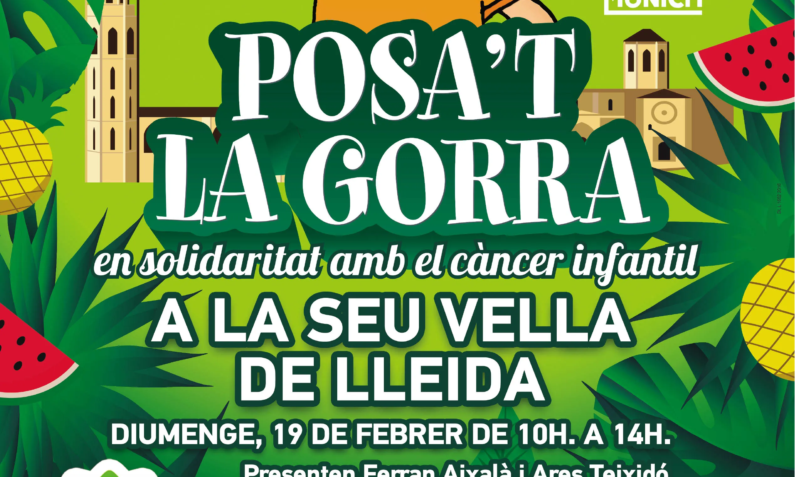 Imatge del cartell de la quarta edició del "Posa't la gorra!" de Lleida. (Font: AFANOC).
