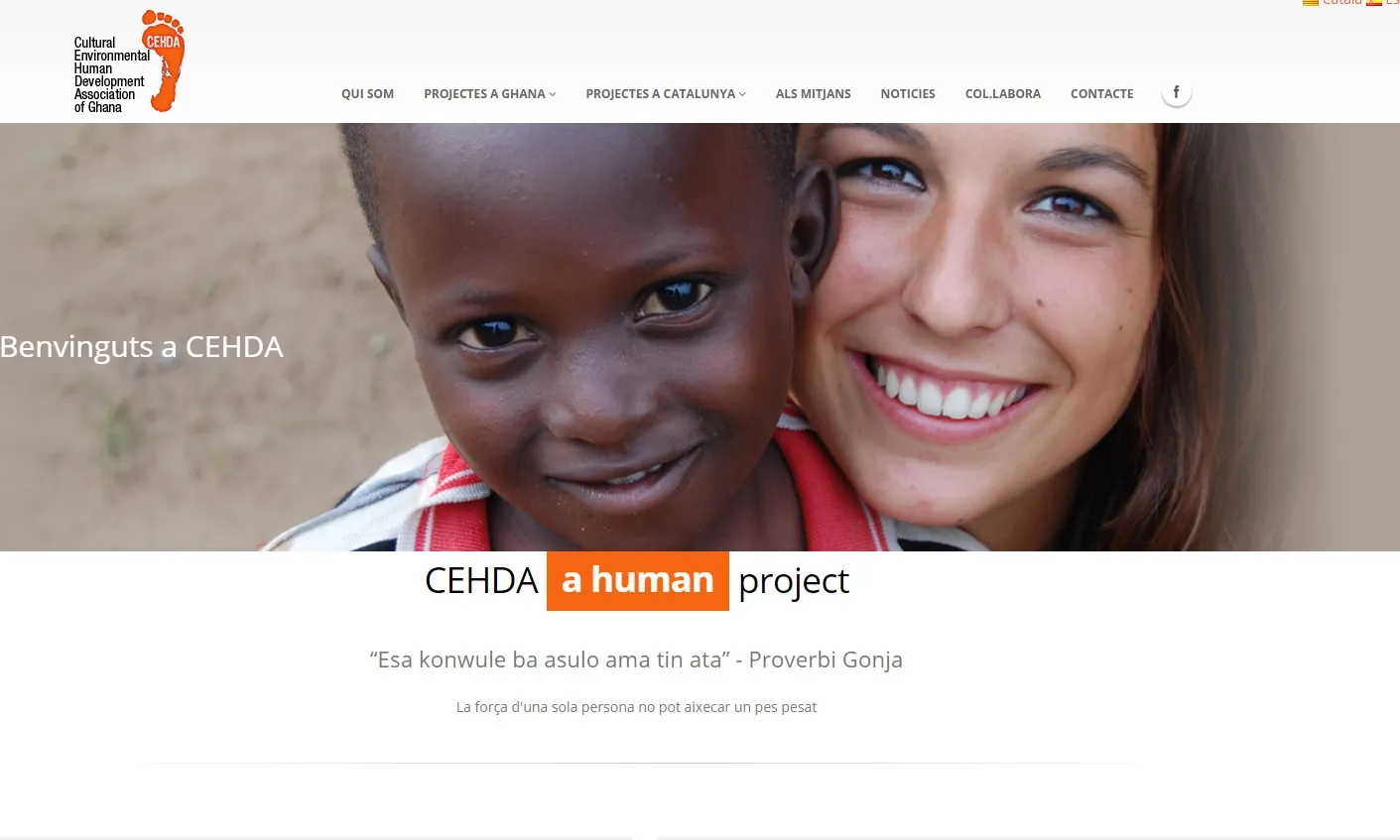 Pàgina web de CEHDA. Font: CEHDA
