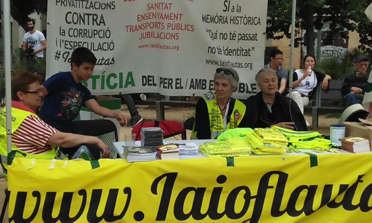 L'associació està formada per persones grans, majoritàriament jubilades. Font: Iaioflautes