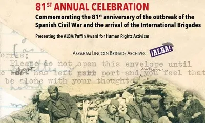 El premi es lliurarà el 27 d'abril a Nova York, als Estats Units. Font: Fundació Abraham Lincoln Brigade Archives