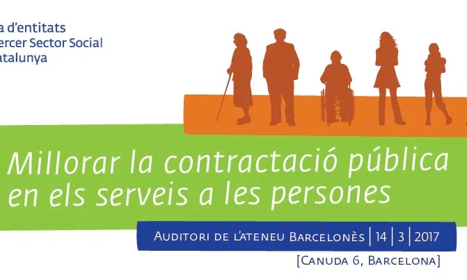 L’acte tindrà lloc el 14 de març a Barcelona. Font: Taula d’Entitats del Tercer Sector Social