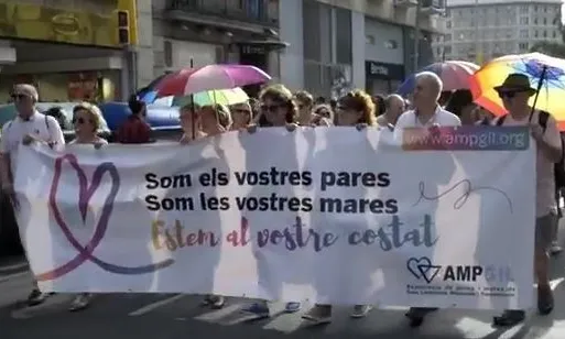 Manifestació d'AMPGIL - Font: Youtube IdemTv