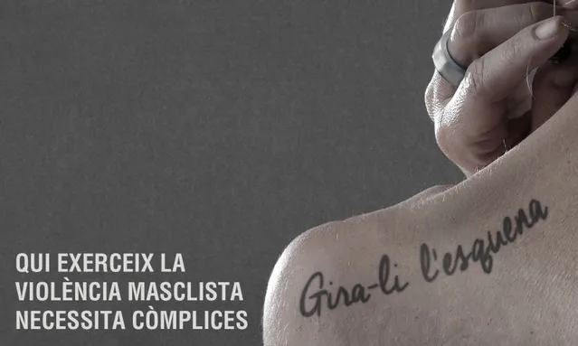 Imatge de l'antiga campanya de l'ICD "Gira-li l'esquena". Font: ICD