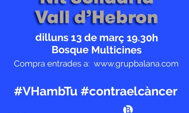 Tota la recaptació serà destinada a la lluita contra el càncer en Vall d’Hebron Barcelona Hospital Campus. (Font: vallhebroncampus.com)