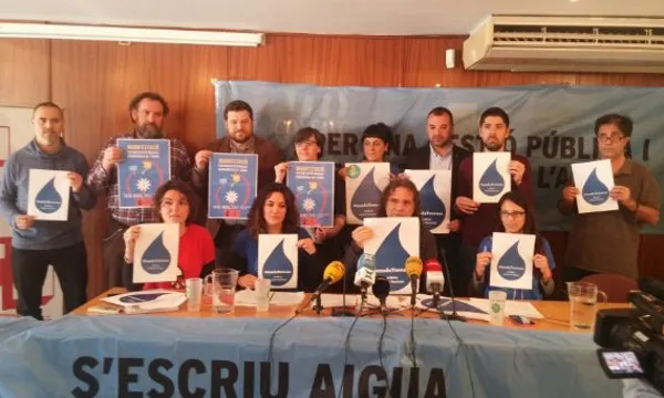 Més de noranta entitats socials i partits s'han sumat a la mobilització. Font: Aigua és Vida