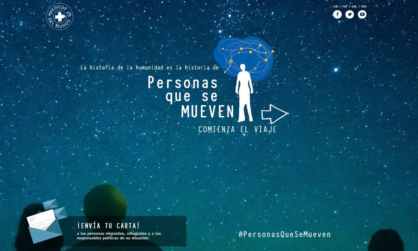 Landing page de la campanya. Font: Metges del Món 