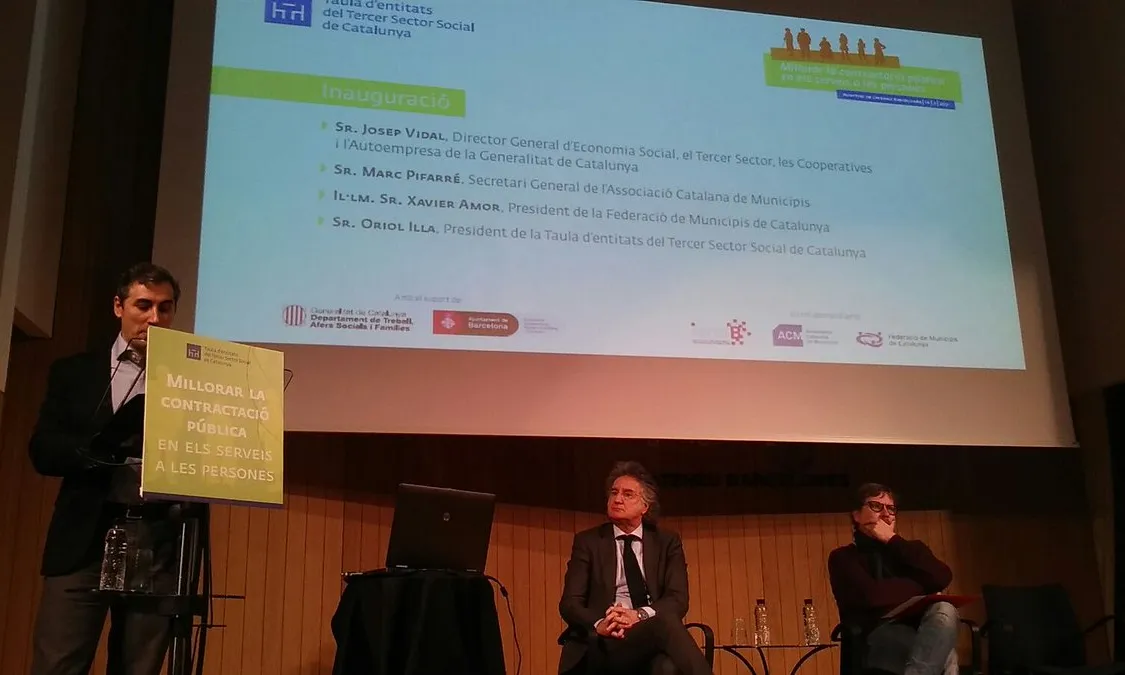 Oriol Illa, president de la Taula, en la presentació de l'informe aquest 14 de març. Font: Cocarmi